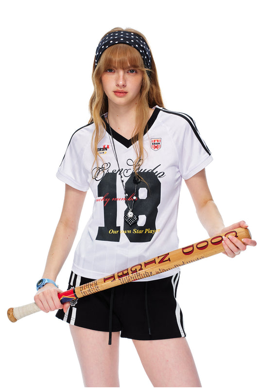 Game Day 2.0 Slim Jersey No. 18 - White