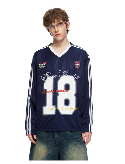 Game Day 3.0 Long Sleeve Jersey No. 18 - Navy