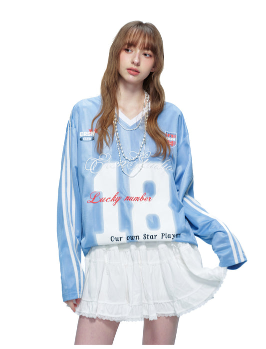 Game Day 3.0 Long Sleeve Jersey No. 18 - Blue