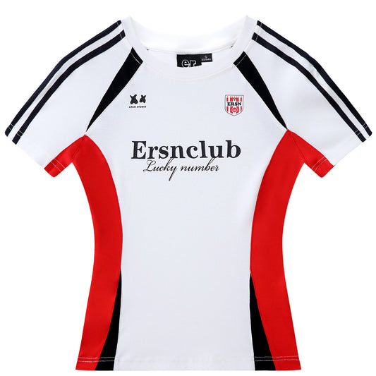 Sports Short Sleeve Slim Shirt - White