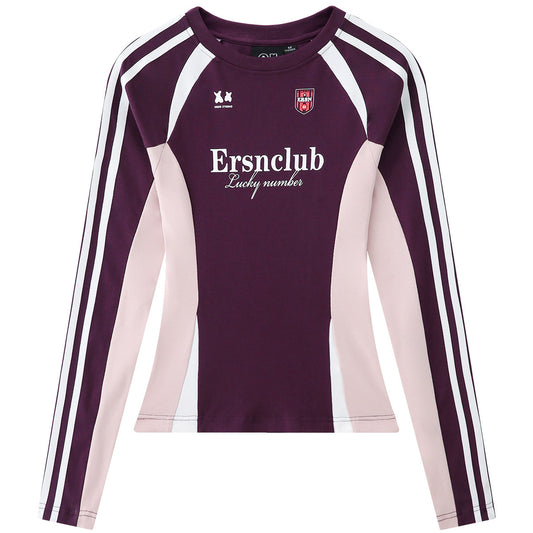 Sports Long Sleeve Slim Shirt - Purple