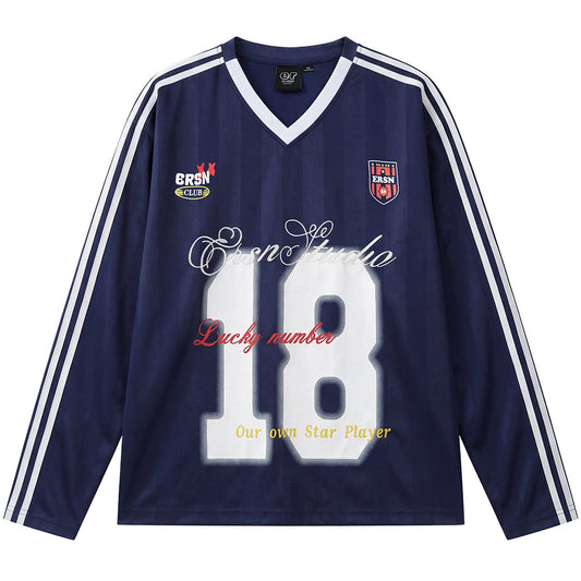 Game Day 3.0 Long Sleeve Jersey No. 18 - Navy